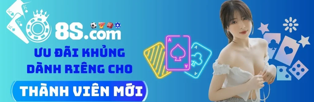 Thưởng ưu đãi thành viên mới tại 8S